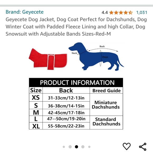 Dog coat dashund - Picture 4 of 7